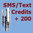 200 SMS credits